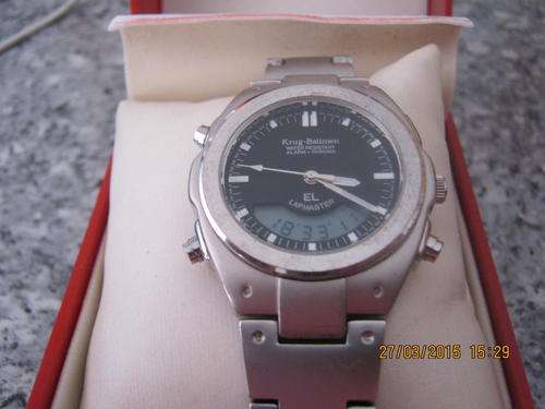 Krug Baumen 1106km Gents Lapmaster Dual Display Watch